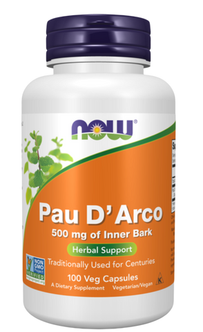 Пау Дарко Pau D'Arco 500 мг Now Foods 100 шт 047250 фото