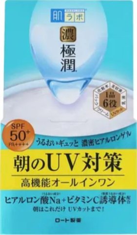 Сонцезахисний гіалуроновий гель для обличчя з SPF 50+ PA Koi-Goku Hada Labo Rohto 90 г 145676 фото