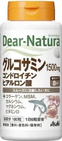 Глюкозамін, хондроїтин і гіалуронова кислота Dear Natura Asahi 180 шт на 30 днів 637225 фото