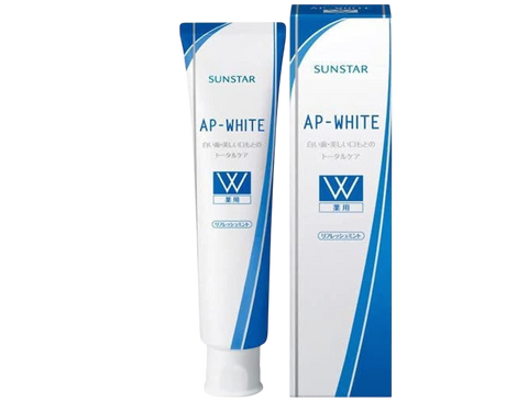 Лікувальна зубна паста відбілювання та захист ясен Sunstar AP White освіжаюча мʼята 110 г 009363 фото