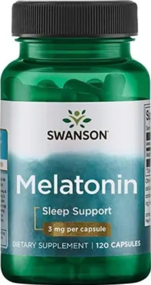 Мелатонін 3 мг Melatonin Swanson 120 шт на 120 днів 015026 фото