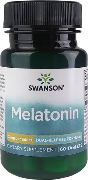 Мелатонін 3 мг Melatonin Swanson 60 шт на 60 днів 021140 фото